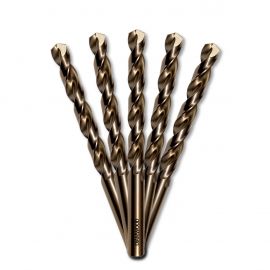 5 forets métaux HSS Cobalt 5% D. 11,5 mm x Lu. 94 x Lt. 142 mm 135° taillé, meulé pour acier / Inox - Diamwood