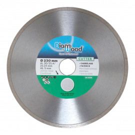 Disque diamant CUTTER D. 230 x Al. 30/25,4/22,23 x Ht. 5 mm - carrelage, faïence - Diamwood