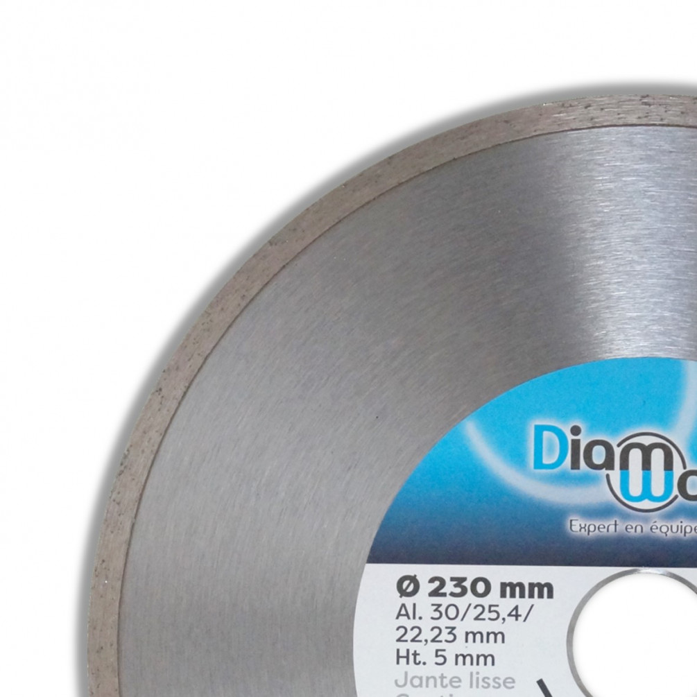 Disque diamant 230 x Al. 30/25,4/22,23 x Ht. 5 mm carrelage, faïence -  CUTTER - Diamwood