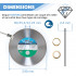 Disque diamant CUTTER D. 230 x Al. 30/25,4/22,23 x Ht. 5 mm - carrelage, faïence - Diamwood