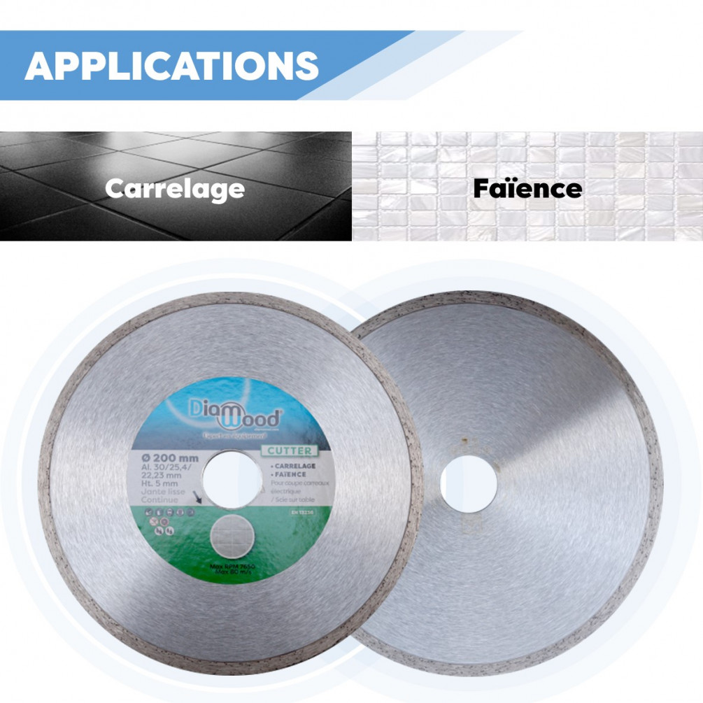 Disque Diamant 125 Mm Pour Carrelage/céramique Segment 7 Mm - Hanger -  150045 à Prix Carrefour