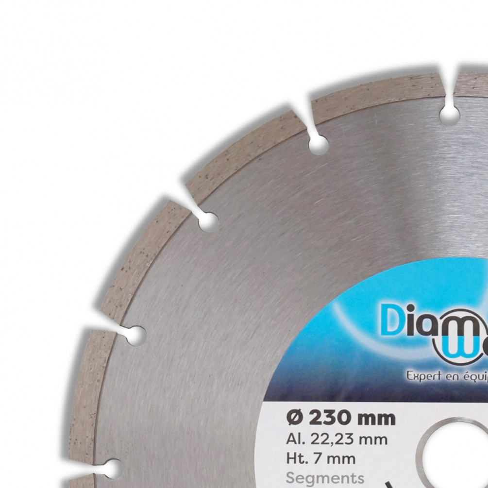 Disque diamant 230 mm pour le béton segment 10 mm - HANGER - 150043