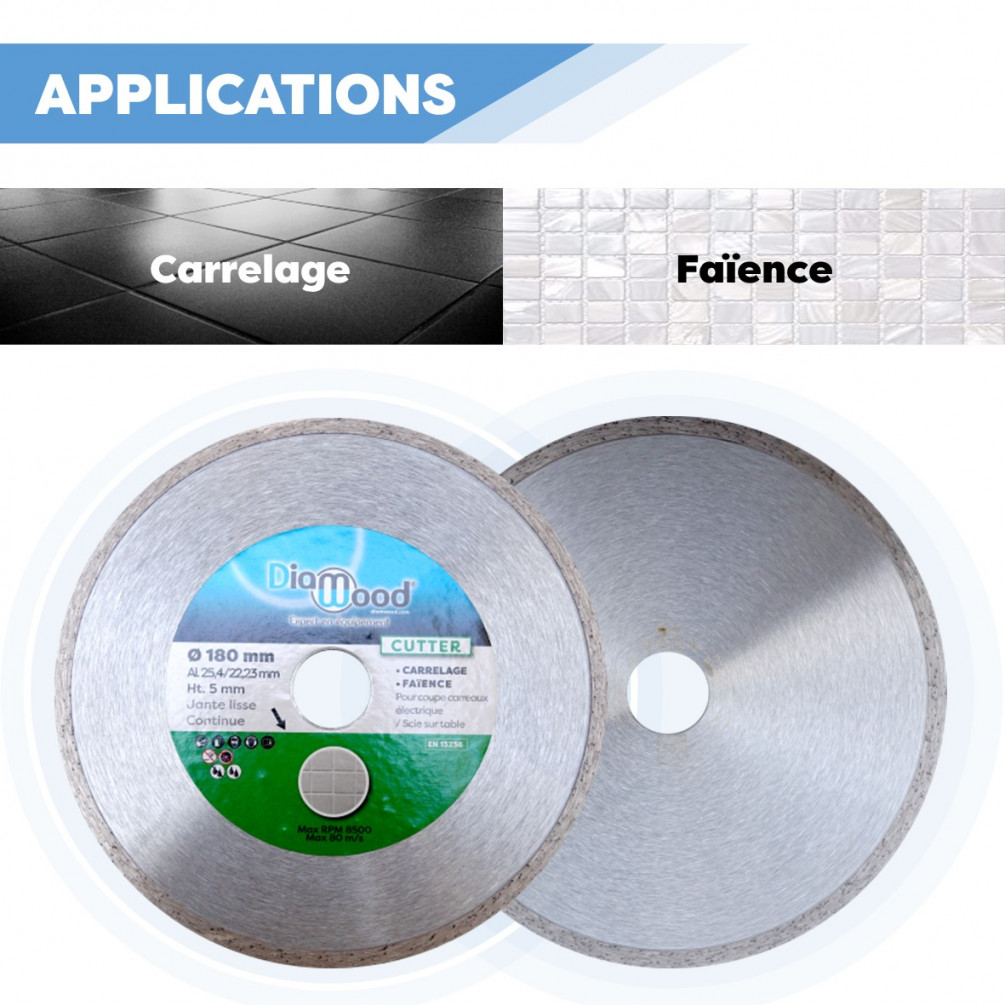 DISQUE DIAMANT CARRELAGE CERAMIQUE - FC80 - DIAM