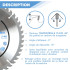 Lame de scie circulaire HM universelle D. 210 x Al. 30 x ép. 2,2/1,4 mm x Z48 TP Nég pour Alu/bois - Diamwood