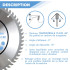 Lame de scie circulaire HM finition D. 216 x Al. 30 x ép. 2,2/1,4 mm x Z60 TP Nég pour Alu/bois - Diamwood