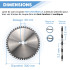 Lame de scie circulaire HM universelle D. 300 x Al. 30 x ép. 3,2/2,2 mm x Z48 Alt pour bois - DWORX