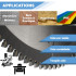 Lame de scie circulaire HM finition D. 300 x Al. 30 x ép. 3,2/2,5 mm x Z96 TP Neg pour Alu/bois - DWORX