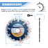 Disco de Diamante para Materiales de Construcción RUNNER - 125 x 22,23 x 7 mm - Diamwood