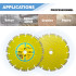 Disque diamant PRO 230 x Al. 22,23 x Ht. 10 mm béton armé, béton, matériaux de construction - BAZOUKA - OMNIVOR
