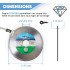 Disque diamant 115 x Al. 22,23 x Ht. 5 mm carrelage, faïence - CUTTER - OMNIVOR
