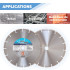 Disque diamant 230 x Al. 22,23 x Ht. 7 mm béton, matériaux de construction - BUILDER - OMNIVOR