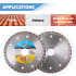 Disque diamant 125 x Al. 22,23 x Ht. 7 mm tuile, matériaux de construction, faïence - RUNNER - OMNIVOR