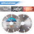 Disque diamant 115 x Al. 22,23 x Ht. 7 mm béton, matériaux de construction - BUILDER - OMNIVOR