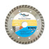 Lot de 3 disques diamant 125 x Al. 22,23 x Ht. 7/7/5 mm béton, carrelage, tuile, matériaux de construction - OMNIVOR