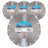 Lot de 3 disques diamant 230 x Al. 22,23 x Ht. 7 mm béton, parpaings, matériaux de construction - BUILDER - OMNIVOR
