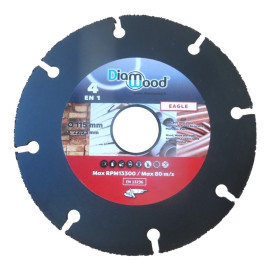 Disque à concrétion carbure multiusage 115 x Al. 22,23 x ép. 1,6 mm bois, plastique, plâtre, cuivre - EAGLE - OMNIVOR