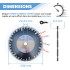 Disque diamant turbo 230 x Al. 22,23 x ép. 2,6/1,8 mm x Ht. 7 mm béton, margelle, tuile, carrelage, granit - TURBOCUT - OMNIVOR