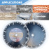 Disque diamant turbo 230 x Al. 22,23 x ép. 2,6/1,8 mm x Ht. 7 mm béton, margelle, tuile, carrelage, granit - TURBOCUT - OMNIVOR