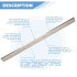 Jeu de 2 fers de dégauchisseuse/raboteuse 520 x 30 x 3 mm acier HSS (les 2 fers) - OMNIVOR