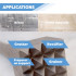 Boucharde 16 dents de 45 x 45 x L. 180 mm x Q. SDS-Plus / SDS+ - Béton - OMNIVOR