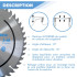 Lot de 3 lames de scie circulaire HM D. 250 x Al. 30 x ép. 2,8/1,8 mm x Z24-48-60 Alt pour bois - OMNIVOR