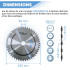 Lot de 3 lames de scie circulaire HM D. 250 x Al. 30 x ép. 2,8/1,8 mm x Z24-48-60 Alt pour bois - OMNIVOR