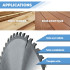 Lot de 3 lames de scie circulaire HM D. 250 x Al. 30 x ép. 2,8/1,8 mm x Z24-48-60 Alt pour bois - OMNIVOR
