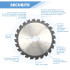 Lame de scie circulaire HM débit D. 216 x Al. 30 x ép. 2,8/1,8 mm x Z24 Alt nég pour bois - OMNIVOR