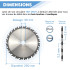 Lame de scie circulaire HM débit D. 250 x Al. 30 x ép. 3,2/2,2 mm x Z24 Alt + AR pour bois - OMNIVOR