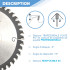 Lame de scie circulaire portative HM finition D. 160 x Al. 20 x ép. 2,5/1,8 mm x Z42 TP Neg pour Alu/bois - OMNIVOR
