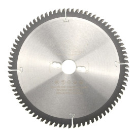 Lame de scie circulaire HM finition D. 255 x Al. 30 x ép. 3,2/2,2 mm x Z80 TP Neg pour Alu/bois - OMNIVOR