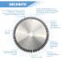 Lame de scie circulaire HM finition D. 255 x Al. 30 x ép. 3,2/2,2 mm x Z80 TP Neg pour Alu/bois - OMNIVOR