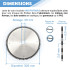 Lame de scie circulaire HM finition D. 305 x Al. 30 x ép. 2,6/2,0 mm x Z80 TP Neg pour Alu/bois - OMNIVOR