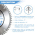 Lame de scie circulaire HM finition D. 216 x Al. 30 x ép. 2,2/1,4 mm x Z60 TP Nég pour Alu/bois - OMNIVOR