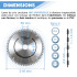 Lame de scie circulaire HM finition D. 216 x Al. 30 x ép. 2,2/1,4 mm x Z60 TP Nég pour Alu/bois - OMNIVOR