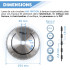 Lame de scie circulaire HM finition D. 254 x Al. 30 x ép. 2,8/1,8 mm x Z72 TP Nég pour Alu/bois - OMNIVOR