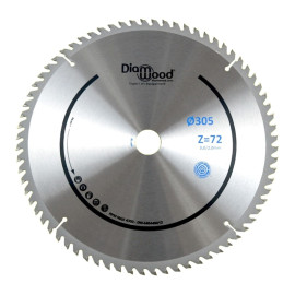 Lame de scie circulaire HM finition D. 305 x Al. 30 x ép. 3,0/2,0 mm x Z72 Alt pour bois - OMNIVOR