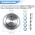 Lame de scie circulaire HM finition D. 305 x Al. 30 x ép. 3,0/2,0 mm x Z72 Alt pour bois - OMNIVOR