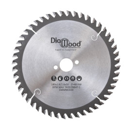 Lame de scie circulaire portative HM universelle D. 180 x Al. 30 x ép. 2,8/1,8 mm x Z48 Alt pour bois - OMNIVOR