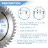 Lame de scie circulaire HM universelle D. 250 x Al. 30 x ép. 2,8/1,8 mm x Z48 Alt pour bois - OMNIVOR