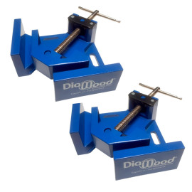 2 Etaux d'angle 95 x 70 mm à vis et serrage double pivot (Lot de 2) - OMNIVOR
