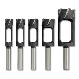 Coffret de 5 Mèches à Bouchonner 15 à 35 mm - Longueur 140/160 mm - Acier Carbone Trempé - Traitement Antirouille - OMNIVOR