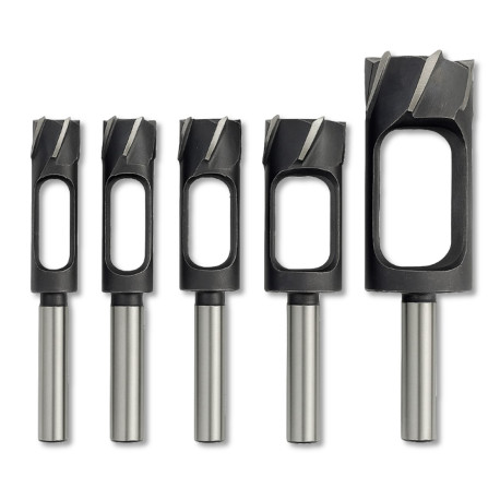 Coffret de 5 Mèches à Bouchonner 15 à 35 mm - Longueur 140/160 mm - Acier Carbone Trempé - Traitement Antirouille - OMNIVOR