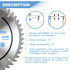 Lame de scie circulaire HM universelle D. 250 x Al. 30 x ép. 2,8/1,8 mm x Z48 Alt pour bois - OMNIVOR