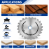 Lame de scie circulaire portative HM universelle D. 180 x Al. 30 x ép. 2,8/1,8 mm x Z48 Alt pour bois - DWORX