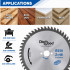 Lame de scie circulaire HM universelle D. 250 x Al. 30 x ép. 3,2/2,2 mm x Z48 Alt pour bois - DWORX