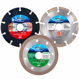 Pack 3 Disques Diamant 115 mm Carrelage, Béton et Multi-Matériaux - Diamwood