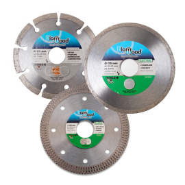 Pack 3 Disques Diamant 115 mm RAZOR, CUTTER, BUILDER - Carrelage et Béton - Diamwood