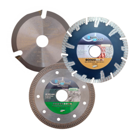 Diamantscheibe RAZOR D. 125 x Bohr. 22,23 x H. 10 x Dick. 1,2 mm - Porzellan Steingut, Granit, Marmor - Diamwood