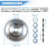 Diamantscheibe RAZOR D. 125 x Bohr. 22,23 x H. 10 x Dick. 1,2 mm - Porzellan Steingut, Granit, Marmor - Diamwood